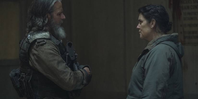 Perry talking to Kathleen in The Last of Us.
