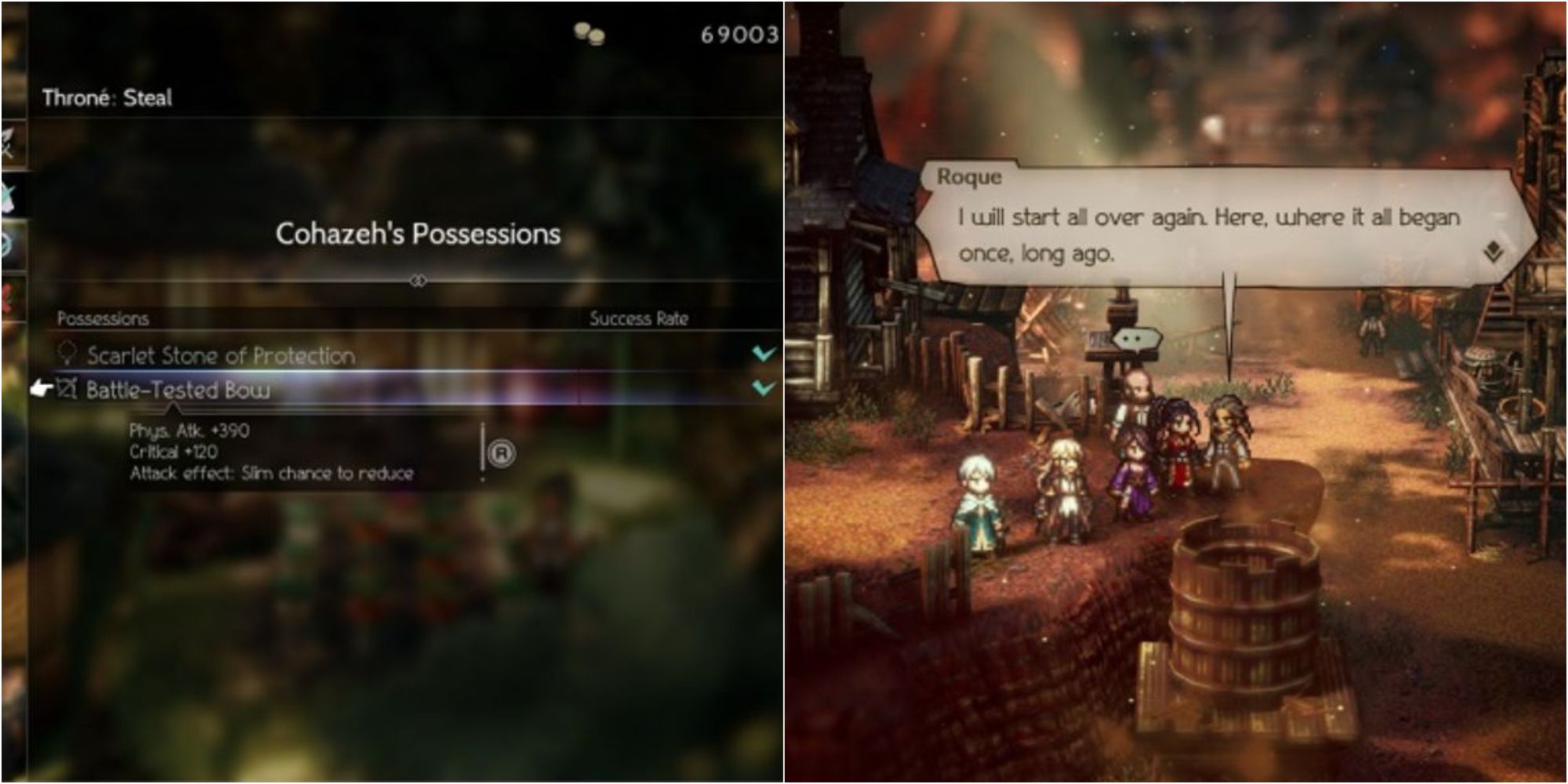 Battle Tested Bow and Battle Tested Dagger location, Octopath Traveler 2