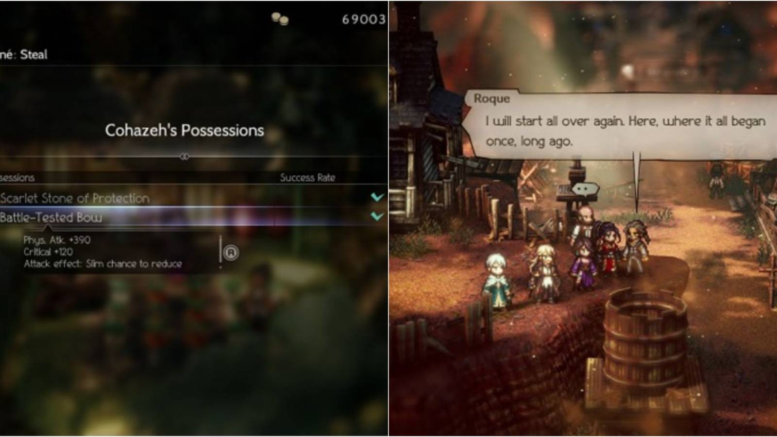 Battle Tested Bow and Battle Tested Dagger location, Octopath Traveler 2