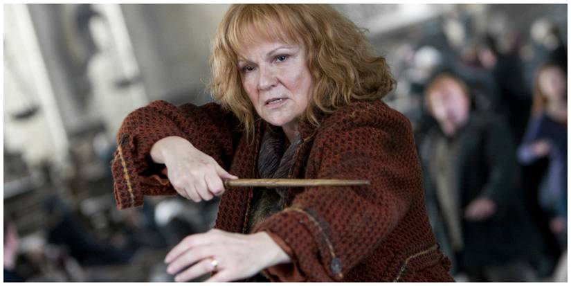 Julie Walters as Molly Weasley.