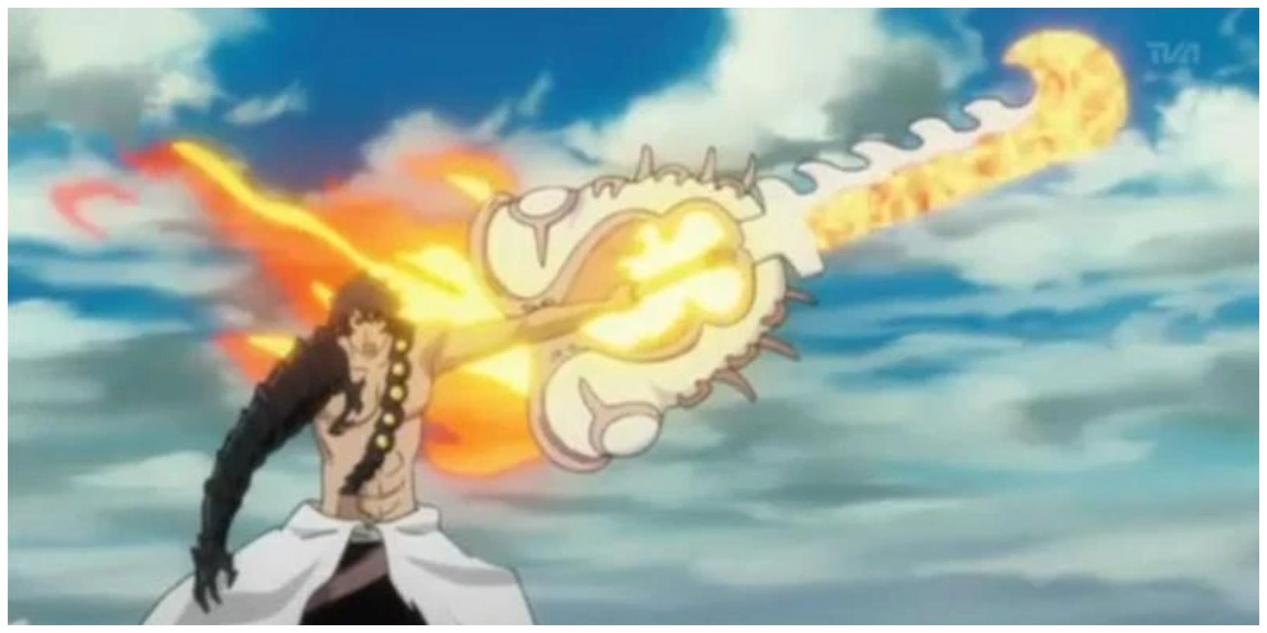 Captain Shusuke Amagai Using His Bankai Against Ichigo In Bleach
