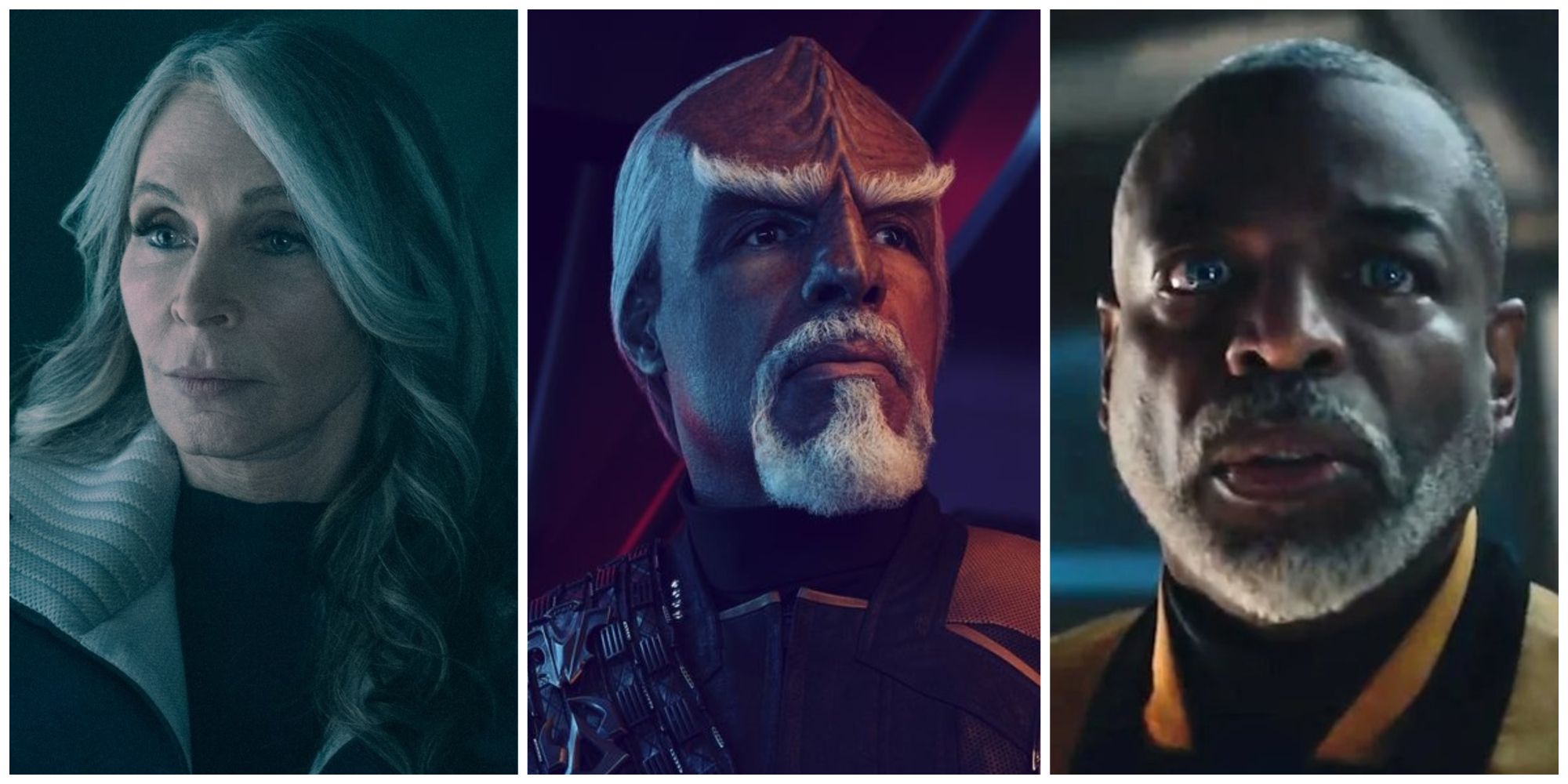 Crusher, Worf and La Forge from Star Trek: Picard