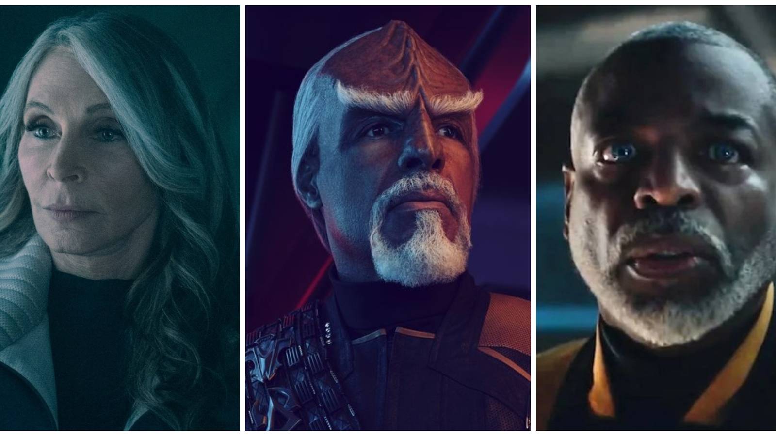 Crusher, Worf and La Forge from Star Trek: Picard