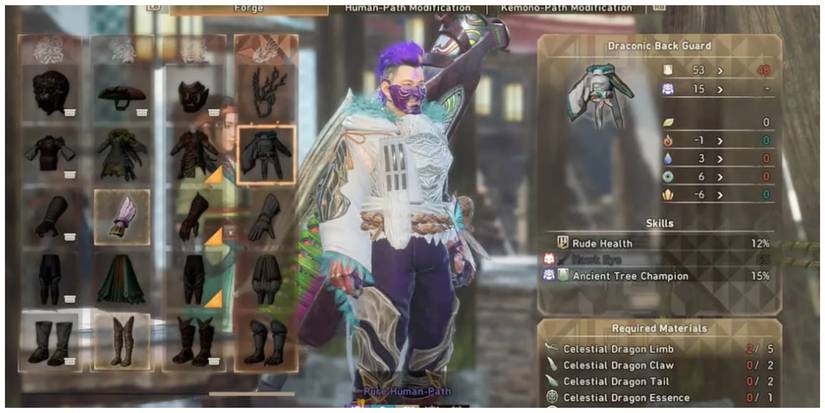 The Draconic Armor Set in Wild Hearts