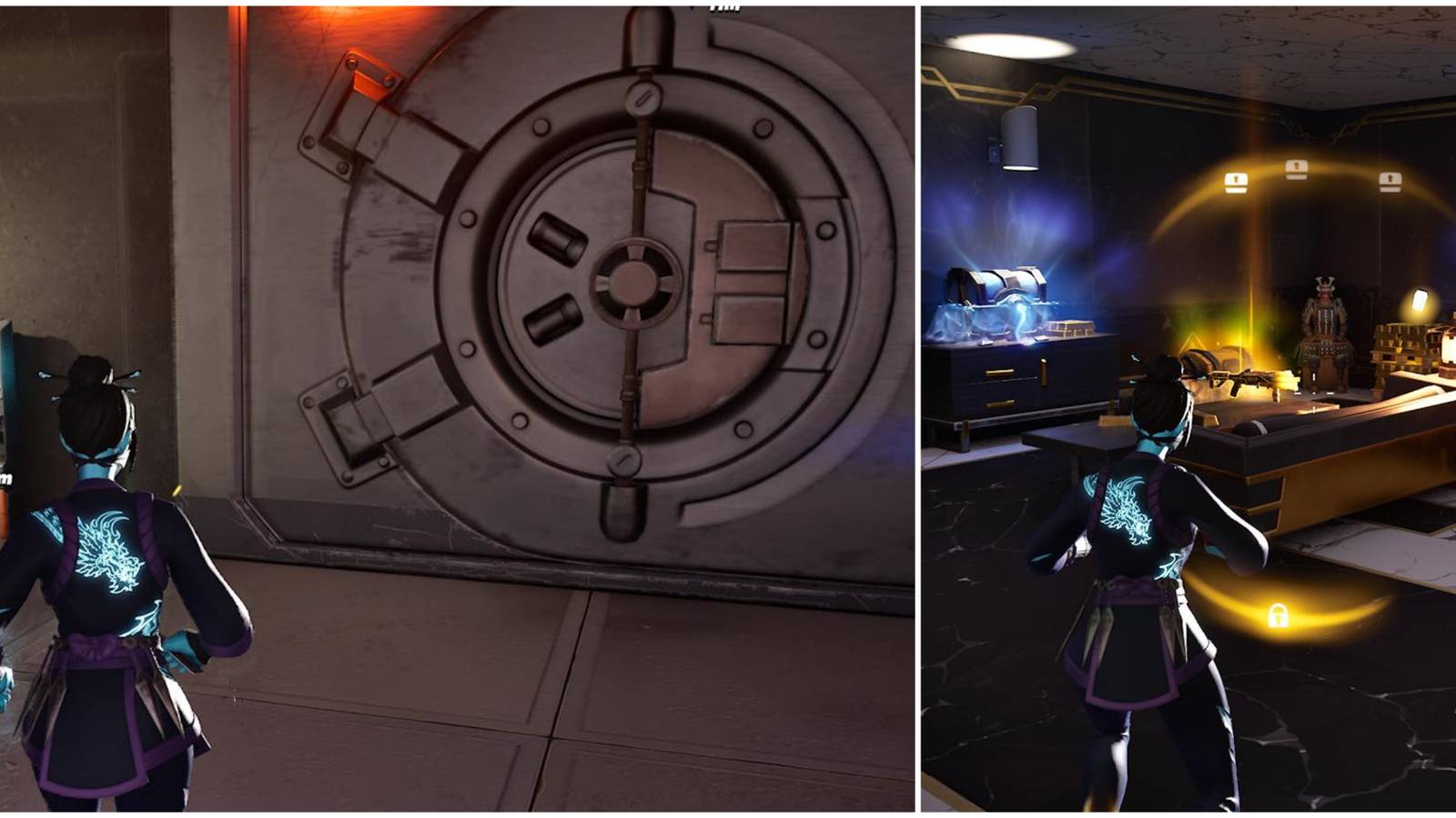 finding a vault and opening it