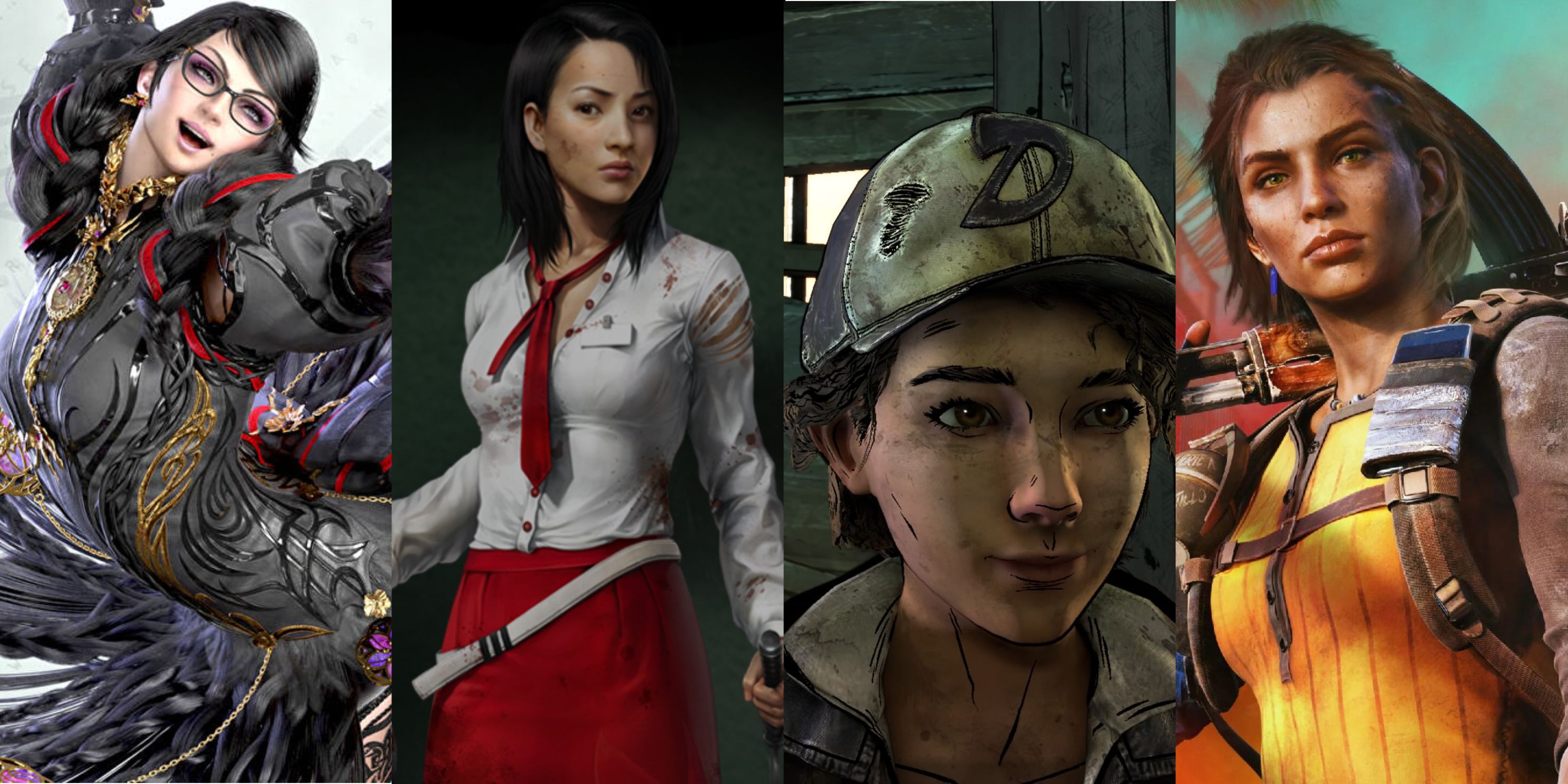 Bayonetta from Bayonetta 3, Xian Mei from Dead Island, Clemintine from Telltale Game's The Walking Dead and Dani from Far Cry 6