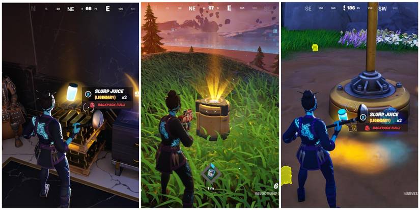 slurp juice inside vault, combat cache, and loot island