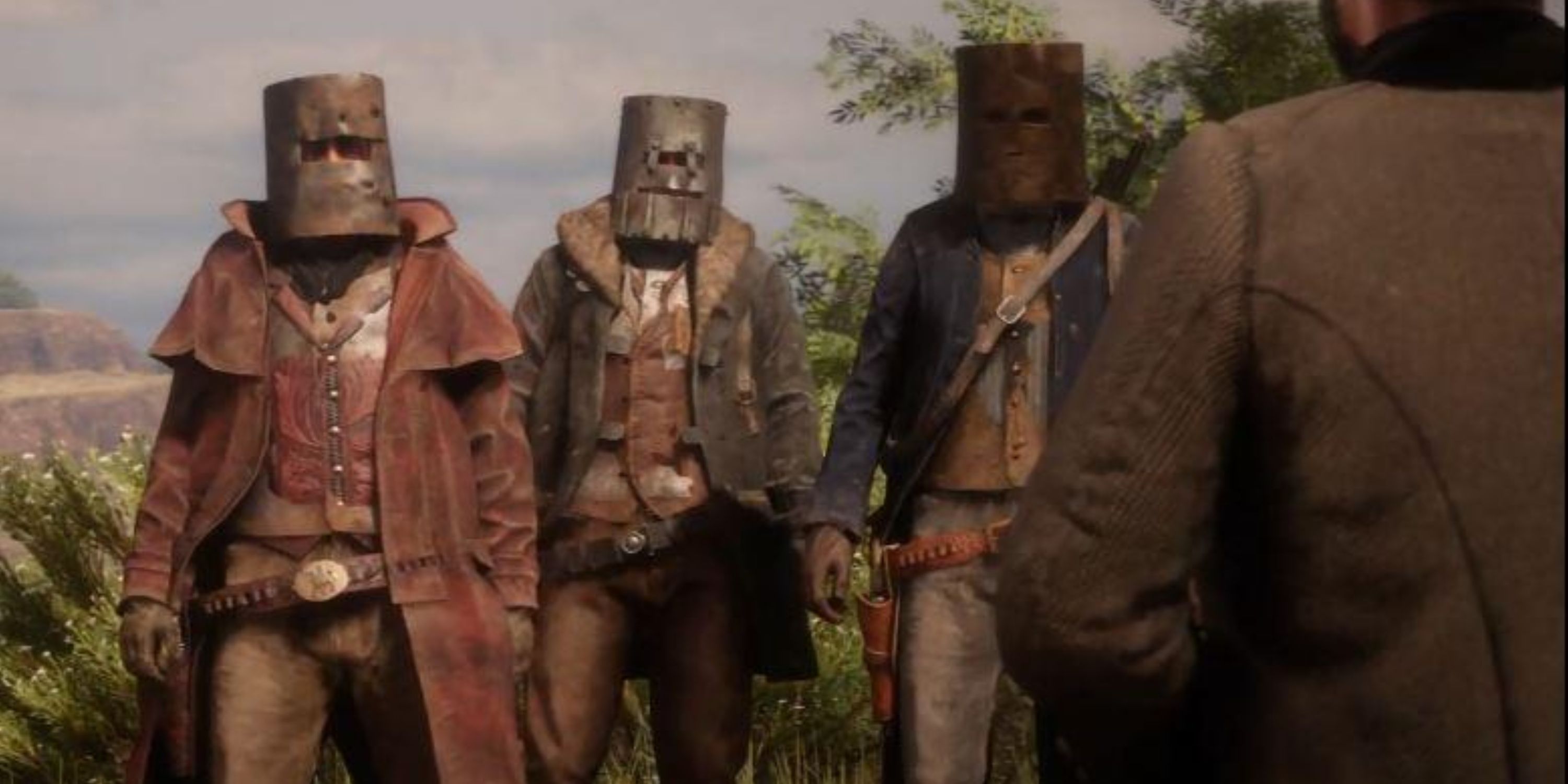 red dead online players with armor
