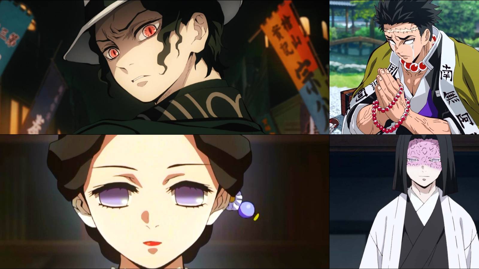 Muzan Tamayo Gyomei and Kagaya 