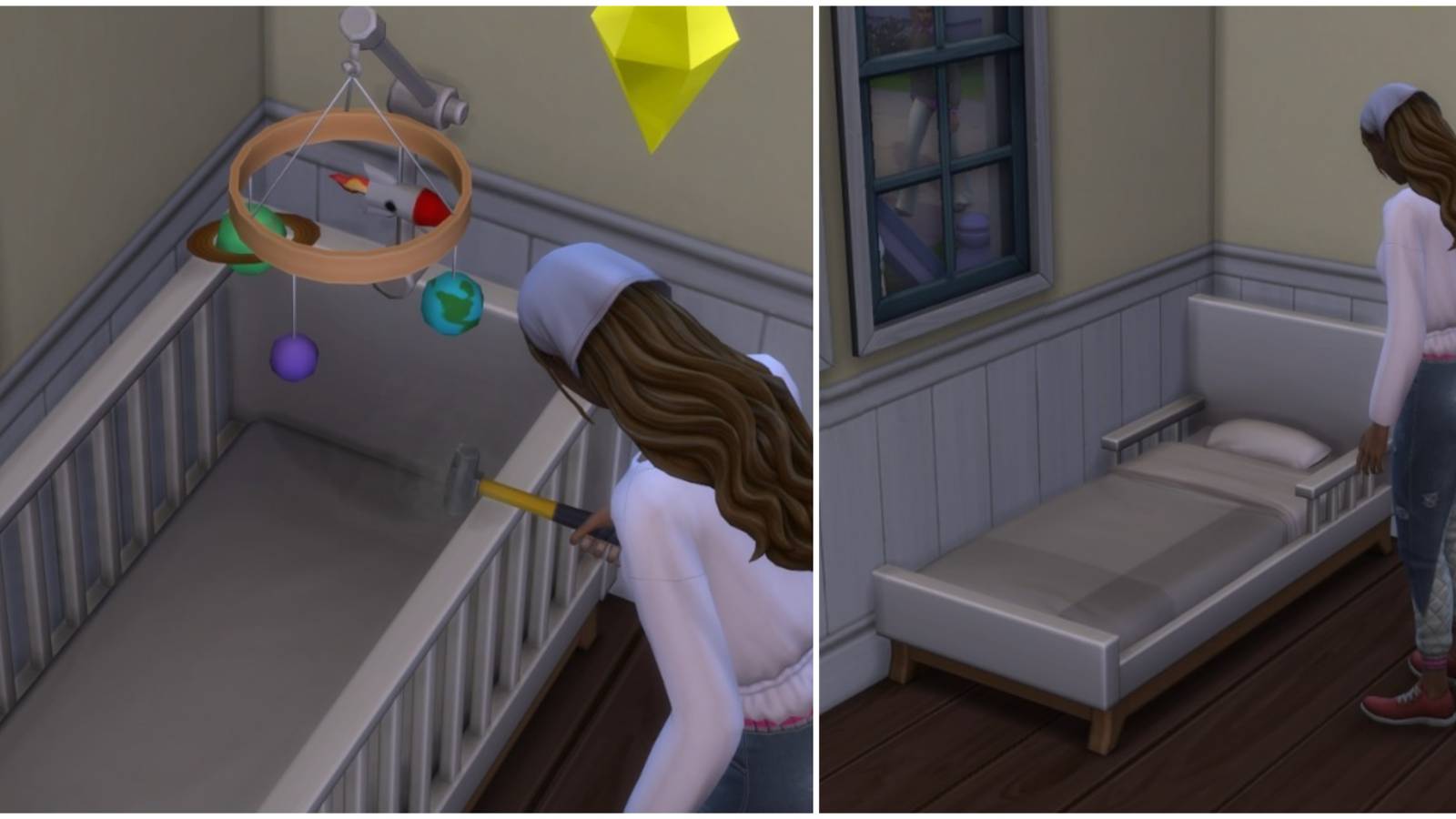 converting a crib into a bed