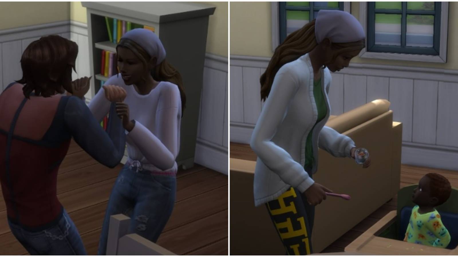 suggesting having a science baby in the sims 4