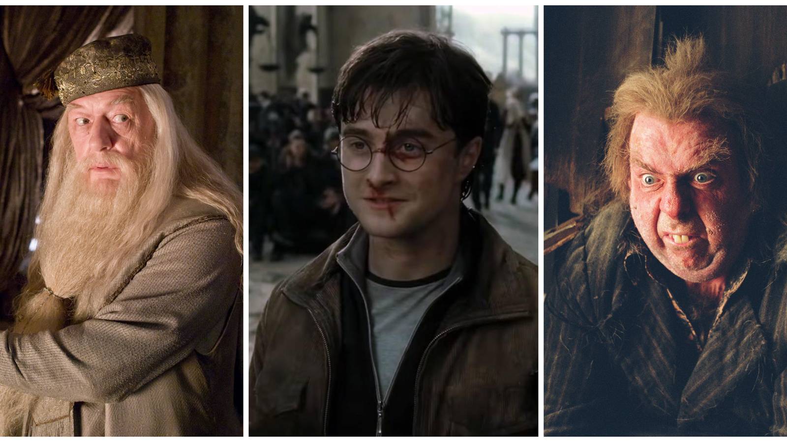Albus Dumbledore. Harry Potter. Peter Pettigrew.