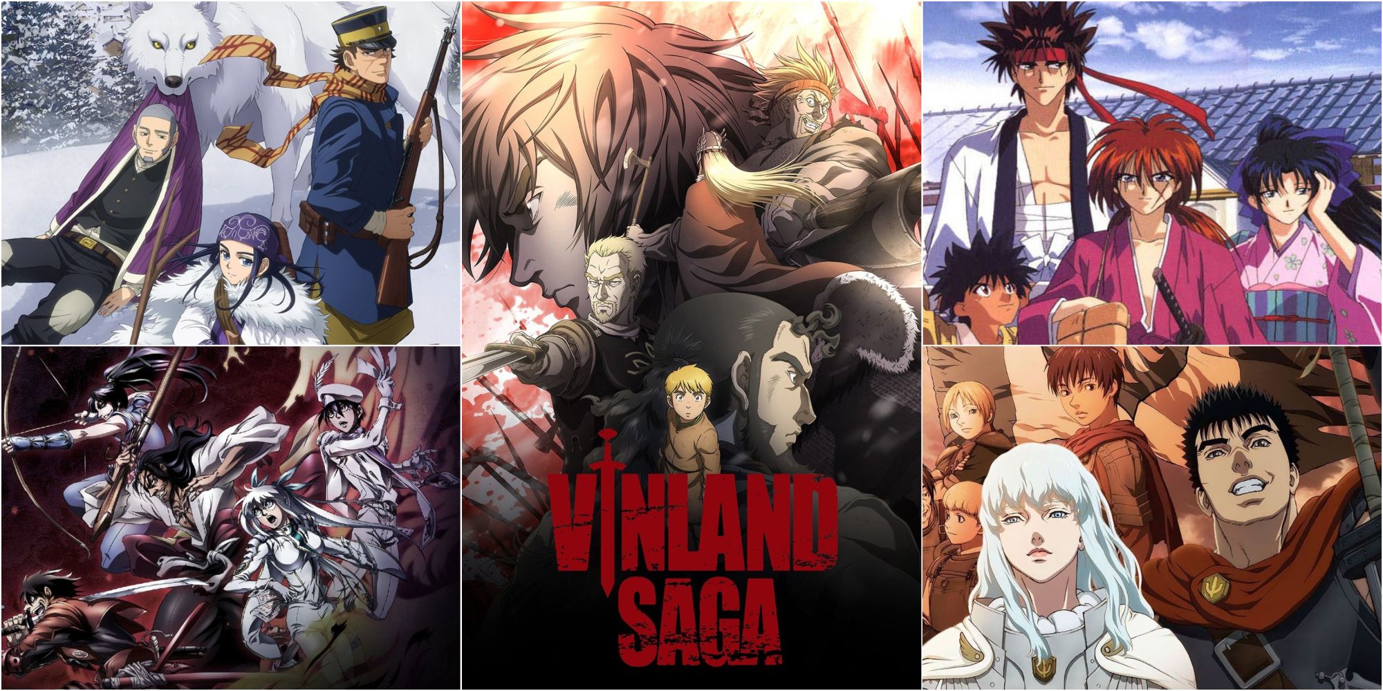 Los mejores animes parecidos a Vinland Saga