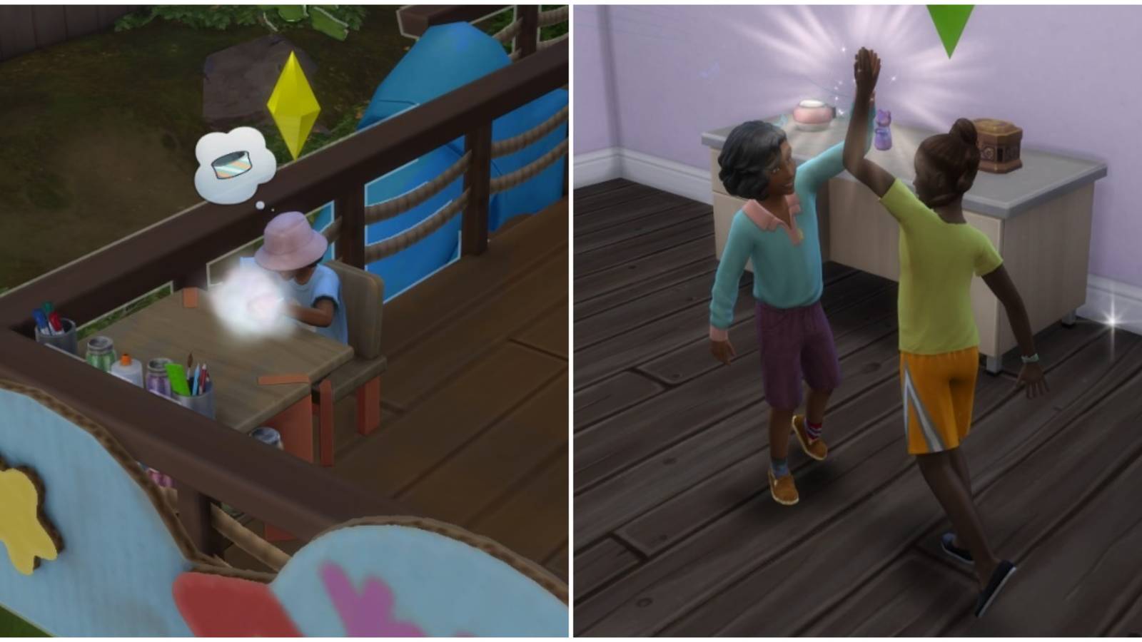 crafting friendship bracelet and special interaction