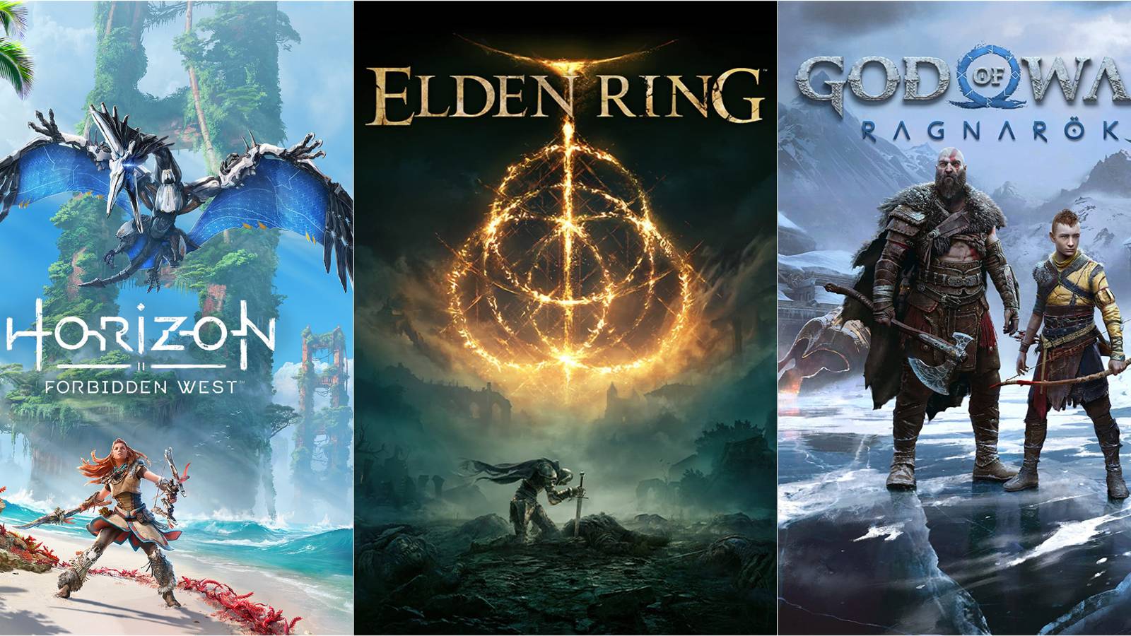 horizon forbidden west elden ring  god of war ragnarok