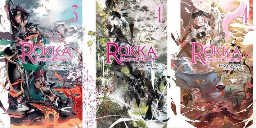 Rokka: Braves of the Six Flowers volume covers