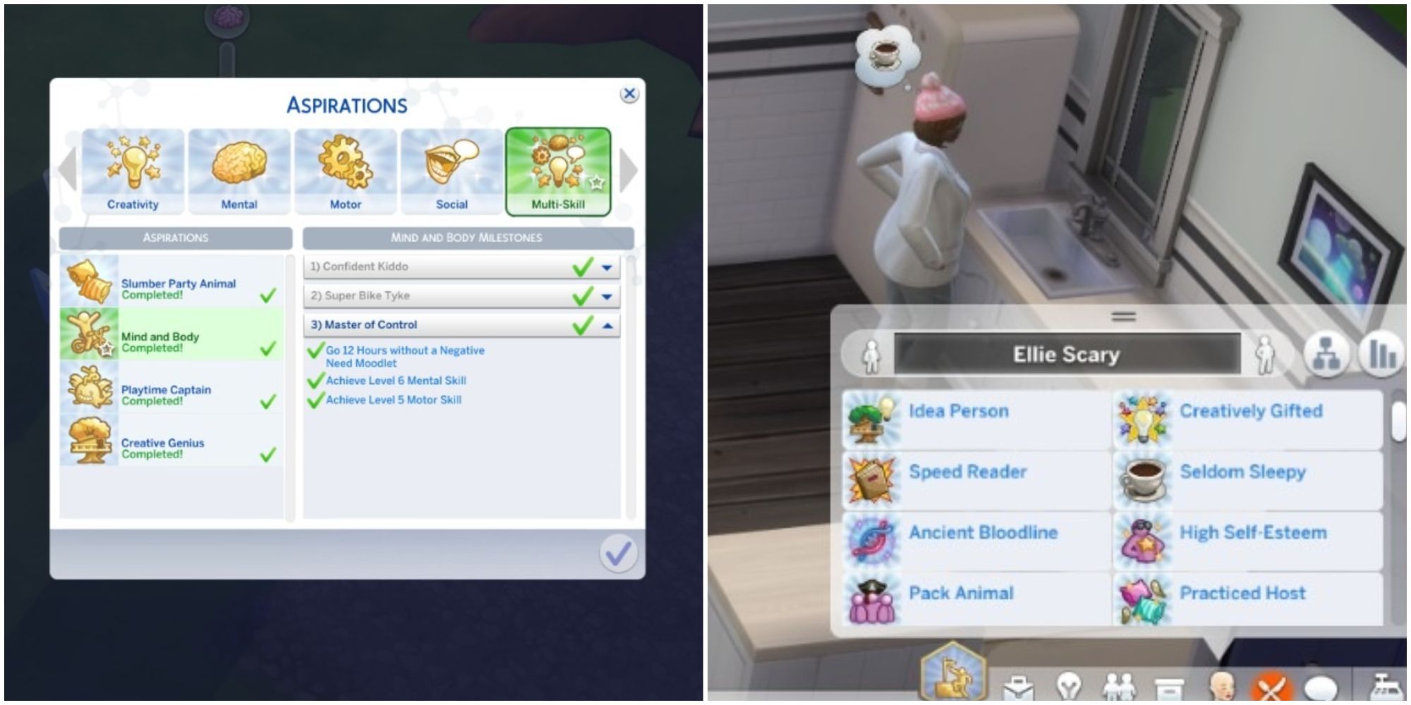 finishing all multi task aspirations in the sims 4 growing together
