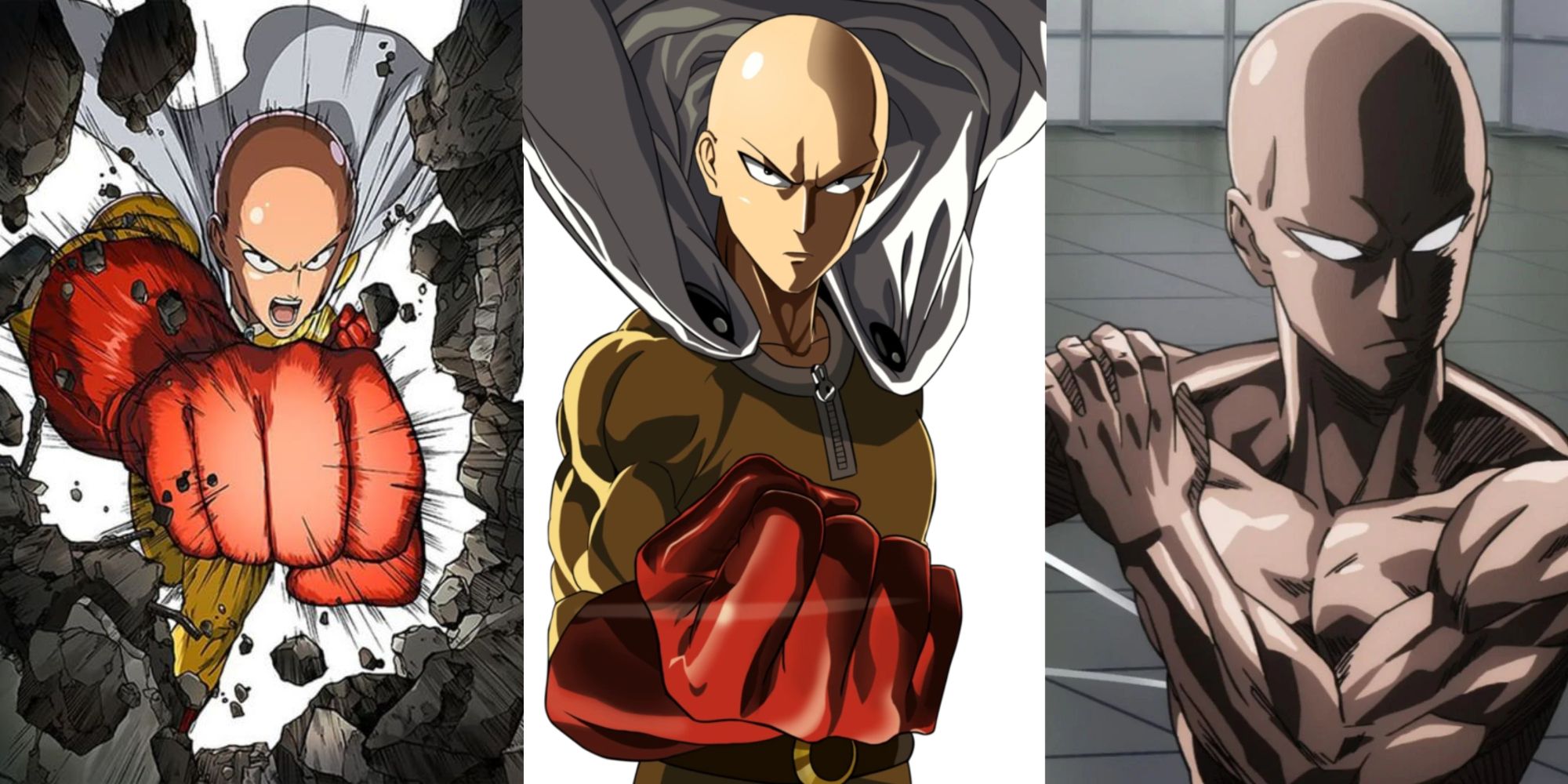 Saitama, anime, moon, man, one, one punch man, puch, star, HD