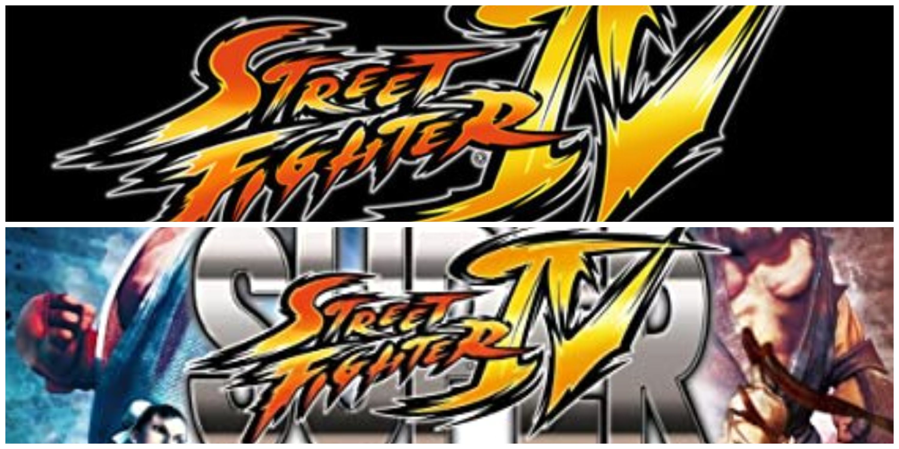 Street Fighter 4 And Super Street Fighter 4 Title cards