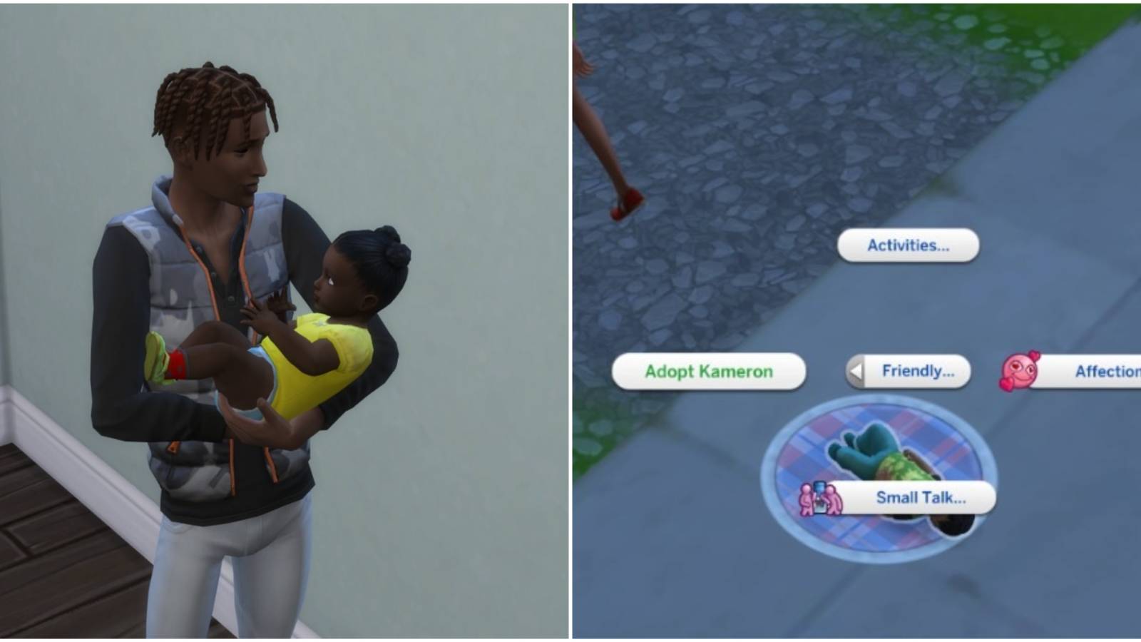 how to adopt an infant in-game