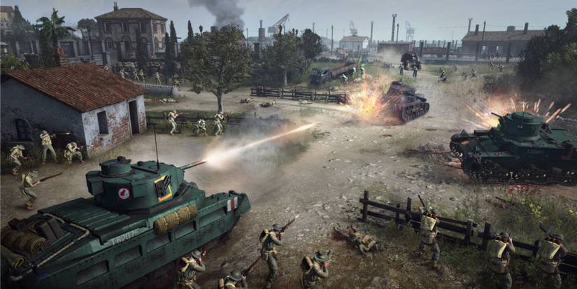 Attacking vehicles from the front will take a a lot more effort than flanking them