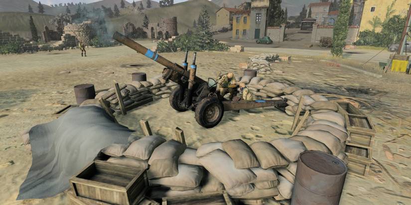 CoH 3 British Forces Artillery Emplacement