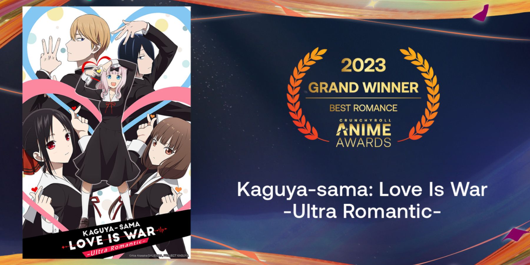 Cruncyroll's 7th Anime Awards 2022 Best Romance Kaguya-sama Love is War