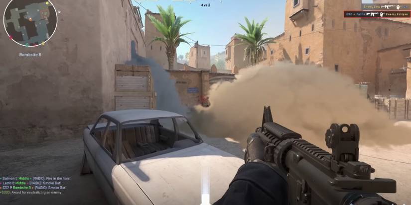 cs2 smoke grenade m4 headshot