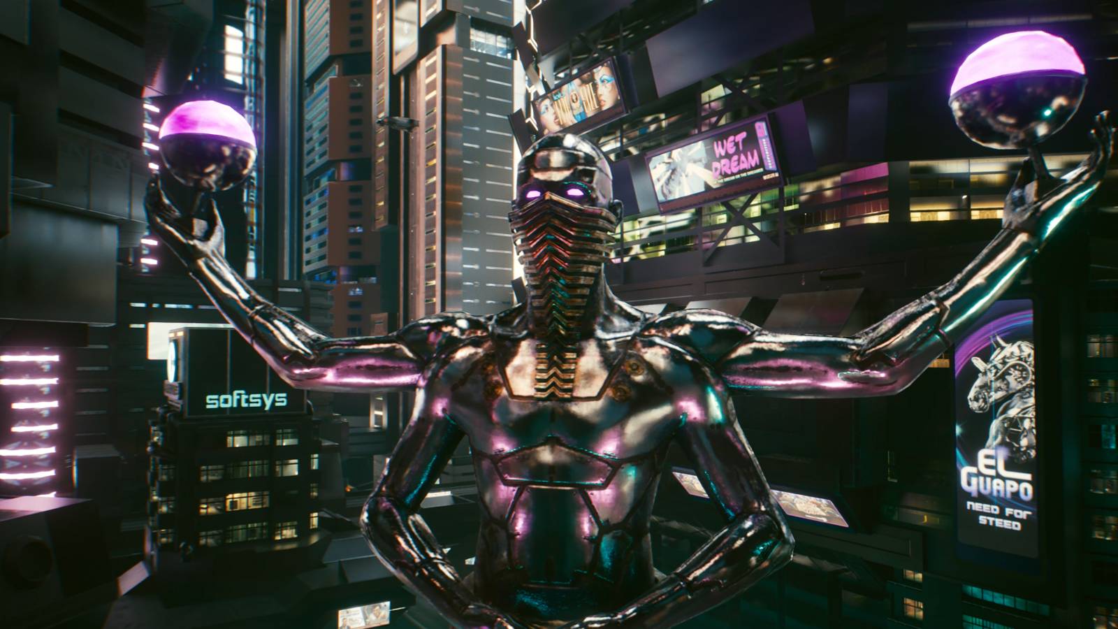 cyberpunk 2077 statue japantown