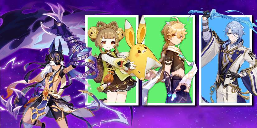 cyno-yaoyao-dendro mc and ayato in genshin impact