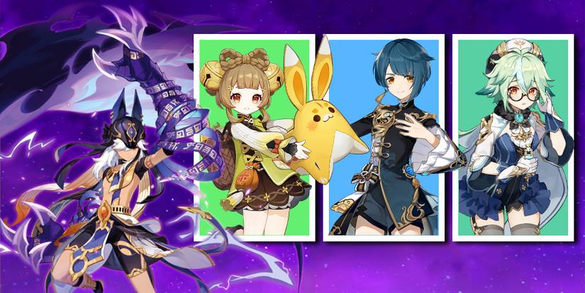 cyno-yaoyao-xingqiu and sucrose in genshin impact