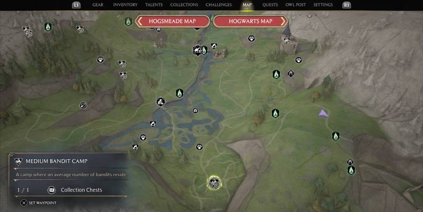 A Medium Bandit Camp in Hogwarts Legacy