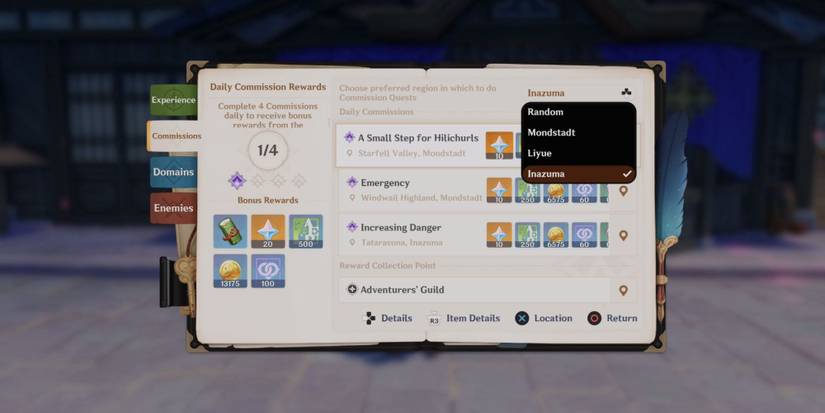 Daily Commission in Genshin Impact