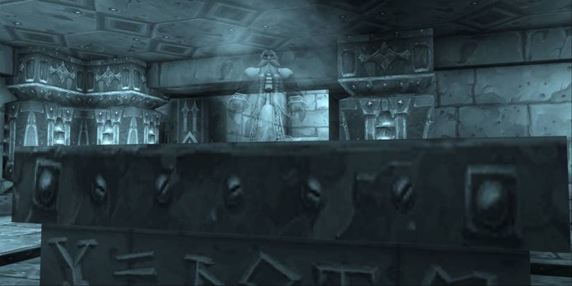 dark-iron-legacy-franclorn-forgewright-on-his-tomb-in-the-middle-of-black-rock world of warcraft