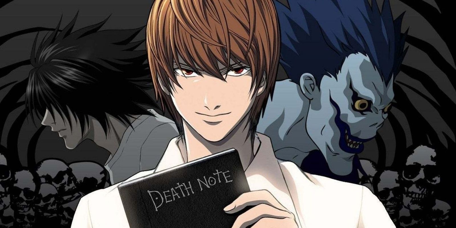 Death Note Light, L and the Shinigami