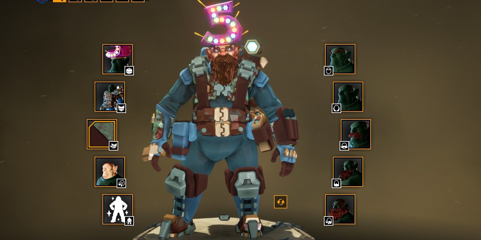 Deep Rock Galactic Year 5 Anniversary Hat Cosmetic