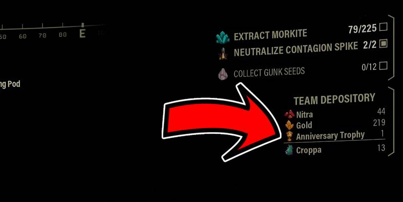 Deep Rock Galactic Team Depository pane