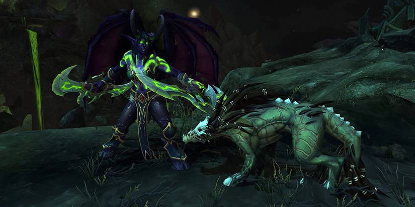 wow world of warcraft dragonflight legion demon hunter throw glaive cosmetic glyph 10.1