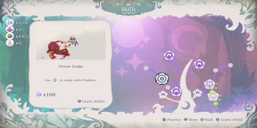 Demon Dodge upgrade in Bayonetta Origins Cereza and the Lost Demon