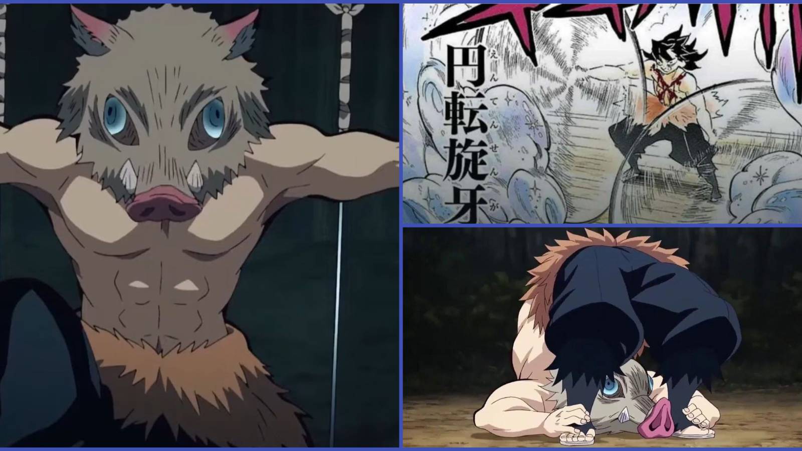 Demon Slayer Inosuke Hashibira Beast Breathing Seventh Fang Spatial Awareness flexible Tenth FangWhirling Fangs