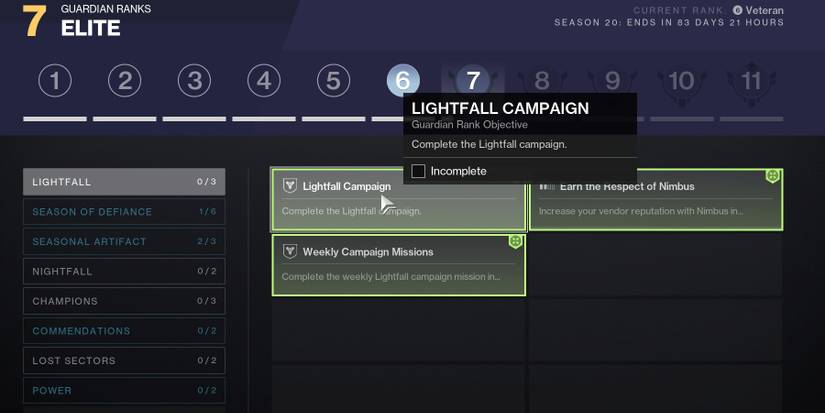 Destiny 2: Guardian Ranks Explained
