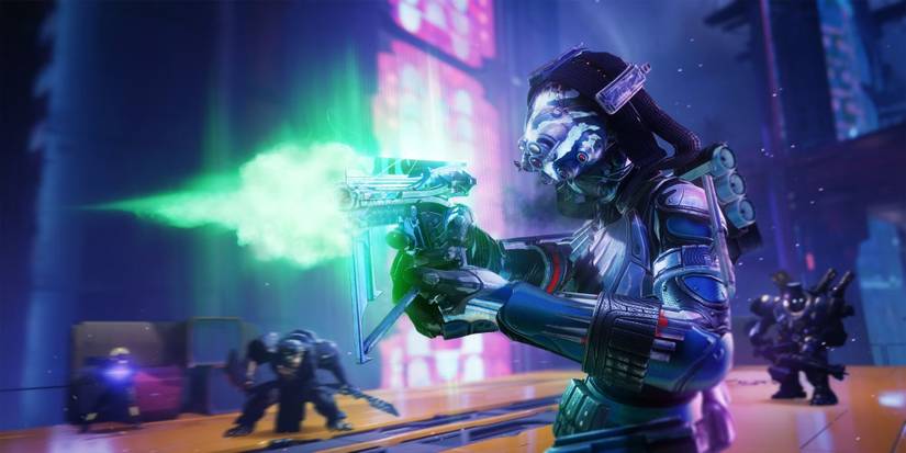 destiny 2 lightfall final warning sidearm held by hunter