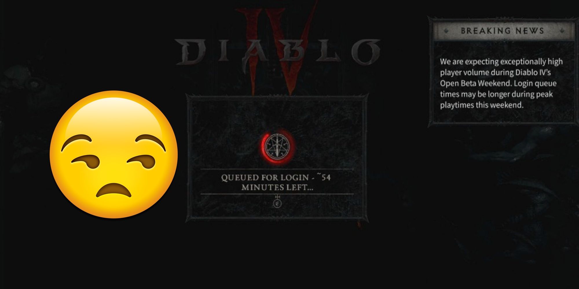 diablo 4 beta wait time screen queue