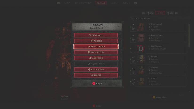 inviting to the party