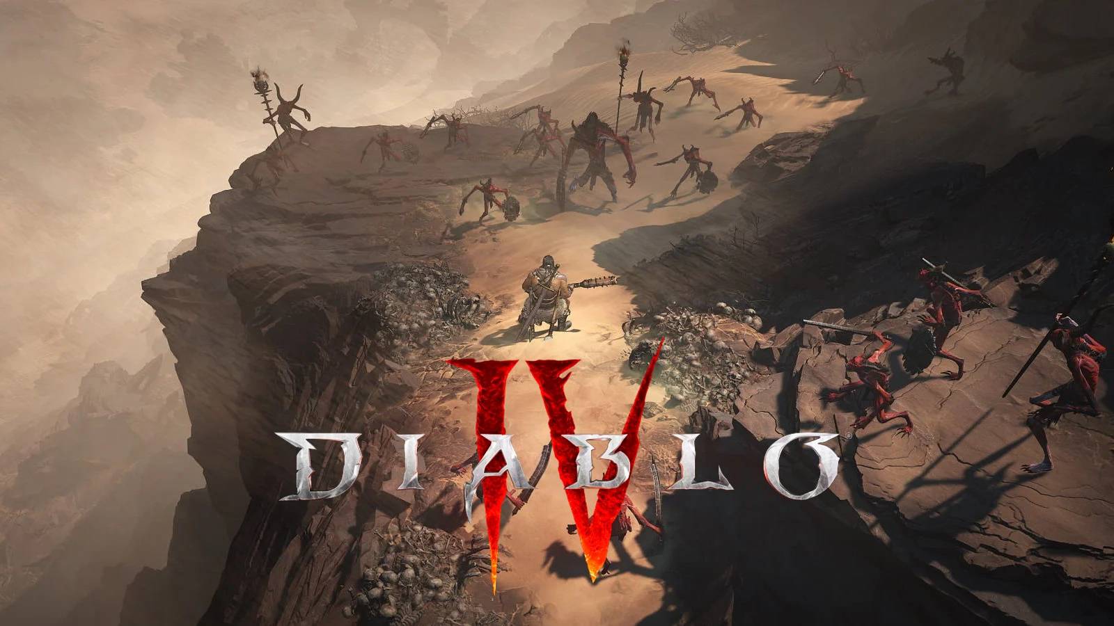 diablo 4 logo barbarian rock environment