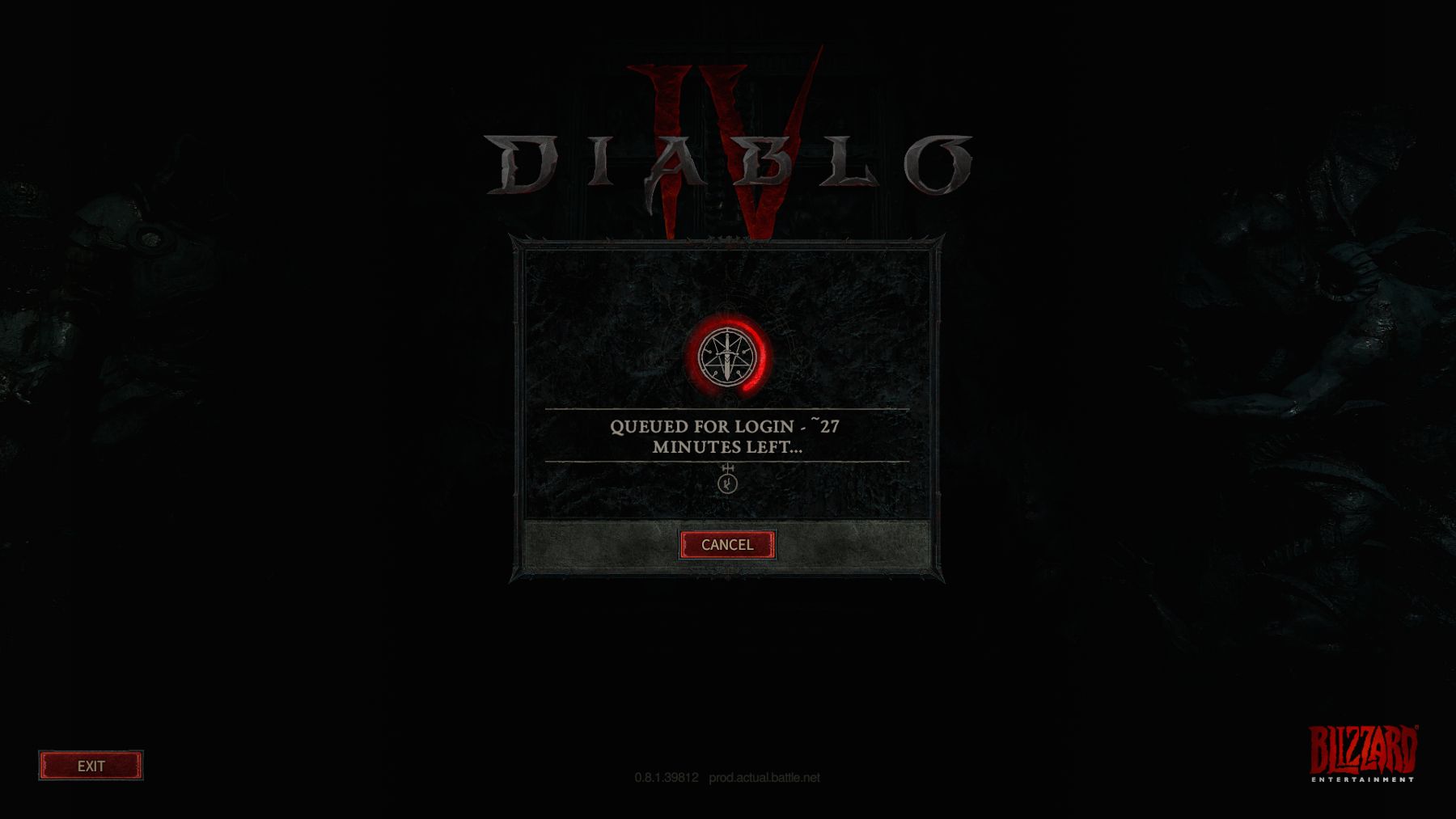 diablo 4 27-minute queue time