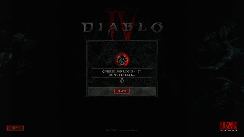 diablo 4 27-minute queue time