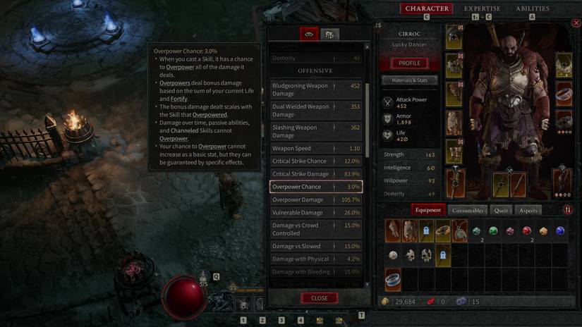 overpower chance tooltip