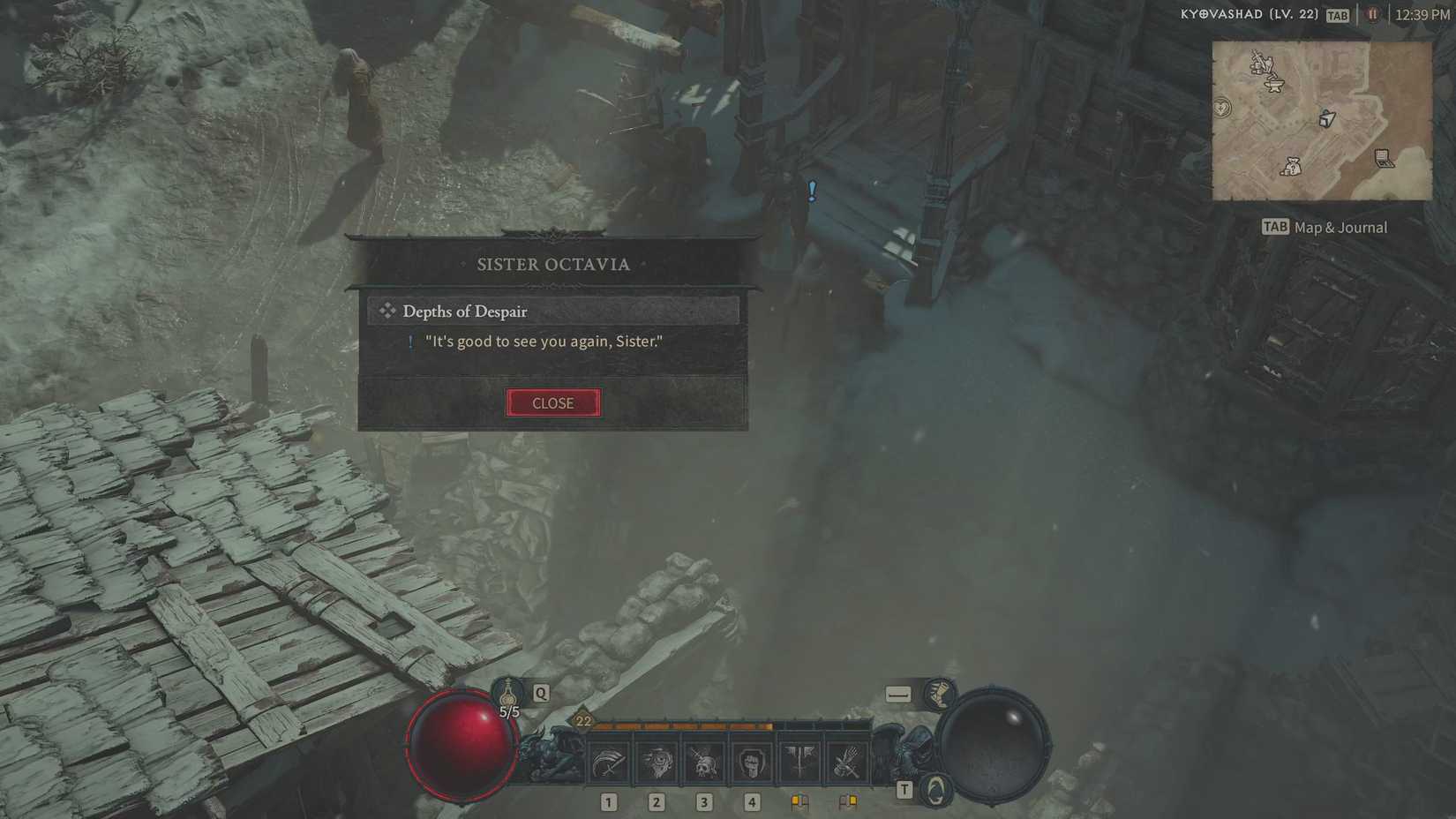 sister octavia offering a quest