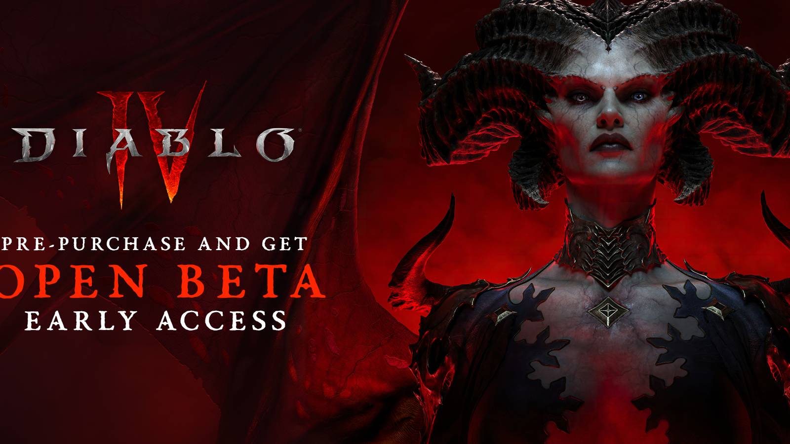 Diablo IV Beta Early Access splash screen